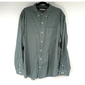 NWT Hawker Rye Button Up Shirt Mens 2XL Green Tatterall Plaid Stitch Fix Slim